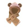 Cartoon Winter Hat And Scarf Set Soft Wrapped with Hood for Stage Performance
