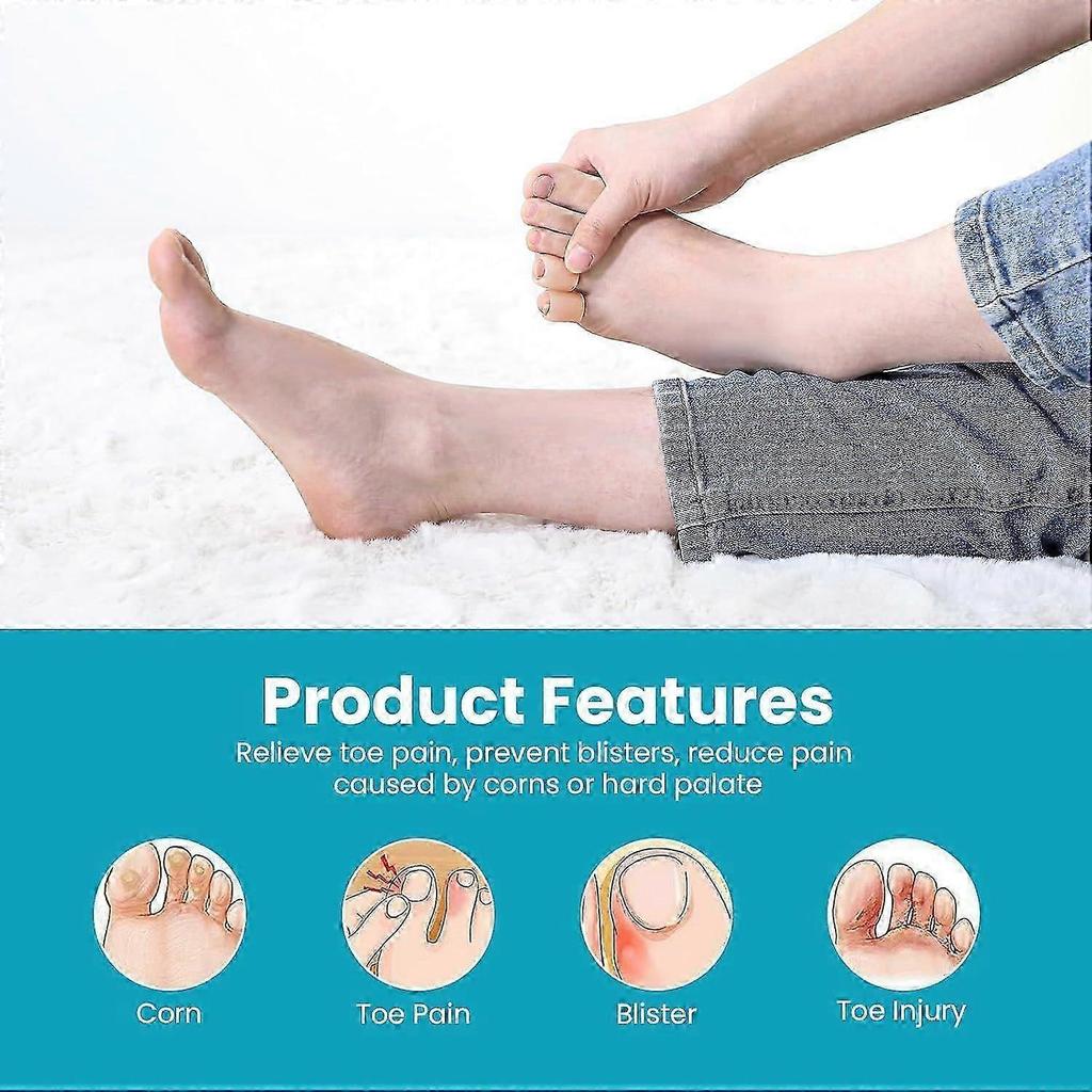 Soft Toe Protectors for Comfortable Foot Care-16 Pack Gel Cushions to Prevent Blisters and Pain