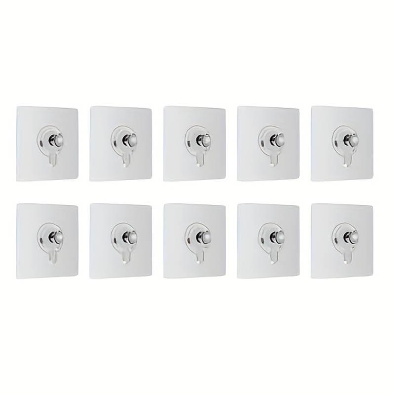10pcs No-Drill Self-Adhesive Picture Hangers Traceless Frame Nails for Hanging Photos Posters Frames Strong Adhesive Hooks