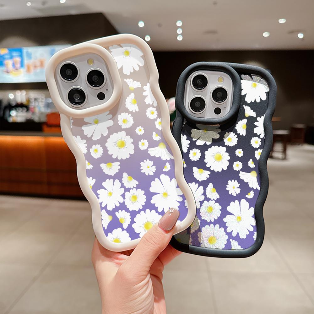 Sunflower Silicone Soft Phone Case for iPhone 16 15 14 13 12 11 Pro Max XS X XR Plus Anti-Scratch, Shockproof Fit Trendy Cover