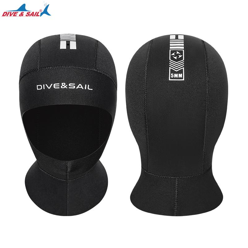 Men Women Wetsuit Hood Dive Scuba Diving Surfing Hat Waterproof 3mm 5mm Neoprene Diving Hoods for Water Sports 3mm S чёрный