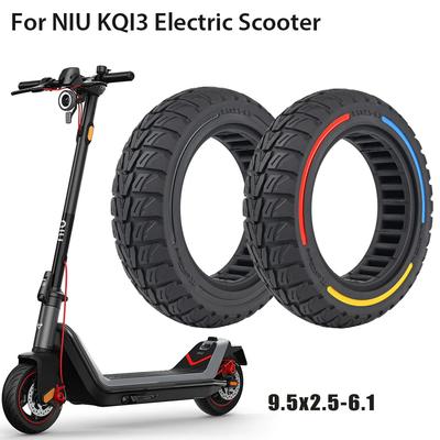 9.5x2.5-6.1 Anti-Explosion Tire Shock Absorber Honeycomb Tyre for NIU KQI3 Eectric Scooter 9.5inch Flick Color Solid Tire