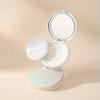3g Ultra-Thin Loose Powder Compact-Portable,Leak-Proof Container with Elastic Net and Spoon,Sponge Empty Reusable Powder Box