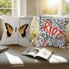 Band Paramore Logo Cushion Cover Inches Farmhouse Decor Home Throw Pillow Covers For Couch Decorations