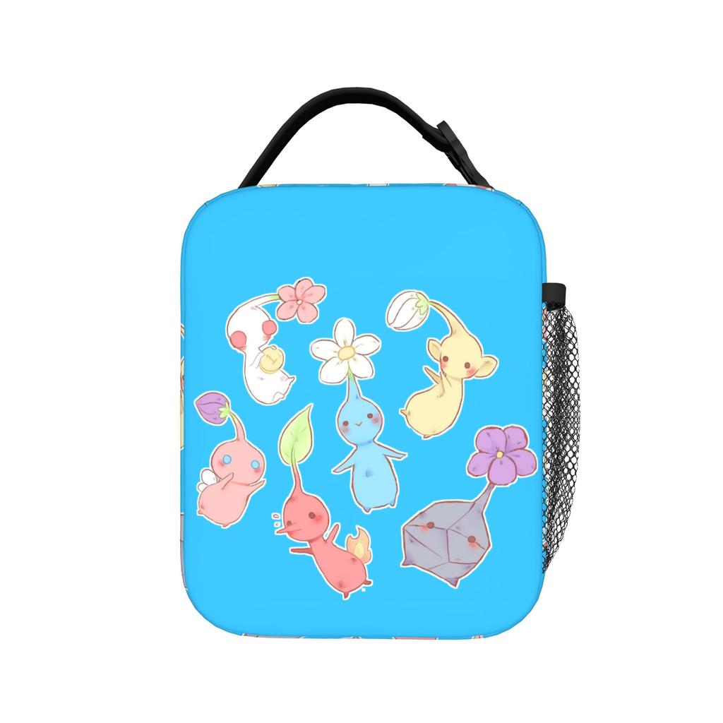 Pikmins 4 Sacs à Lunch Isothermes Portables Contenant Repas Sac Glacière Sac Fourre-tout Boîte à Lunch Travail Voyage Fille Garçon