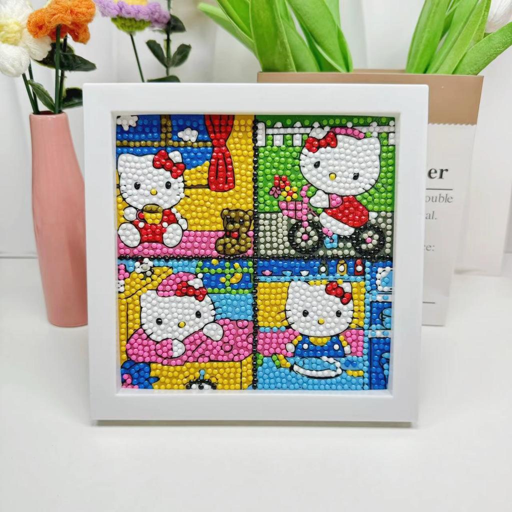 Free Shipping/Cartoon Diamond Painting Children'S Gift Handmade Cross Stitch Framed Diy Bedroom Sticker