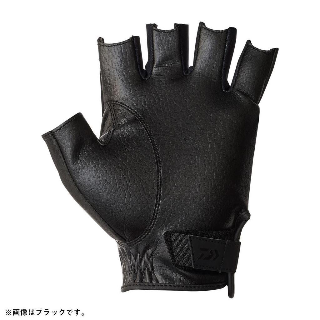 Daiwa Light Gray Size L DG-1124TW Men's Gloves,