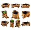 Ecofriendly Flowerpots Imitation Texture Planter for Balcony Garden Display,Stylish Succulent Arrangement Home Office Decoration