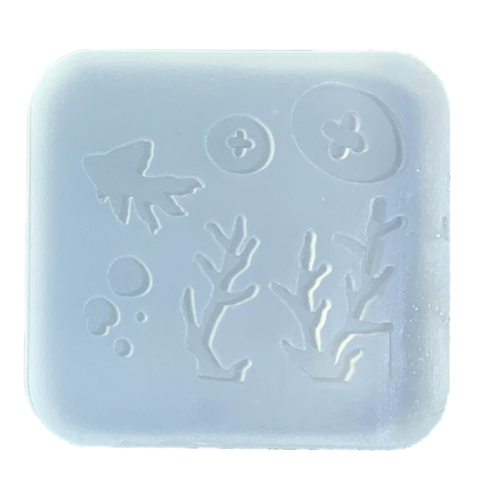 

Гибкая силиконовая форма для поделок своими руками Легко чистить Формы из эпоксидной смолы Форма в виде рыбы/коралла для изготовления украшений T2