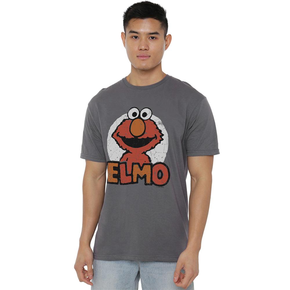 Sesame Street Unisex Adult Elmo Name T-Shirt
