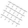 20PCS with Luminous Beads 3 Way Fishing Swivel T Shape Fishing Swivel  Saltwater Fishing