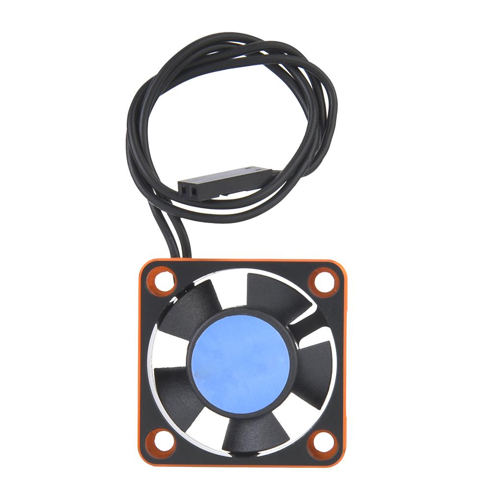 Metal 504 Motor ESC Cooling Fan Heat Sink RC Car Accessory Upgrade Parts (Orange Black)