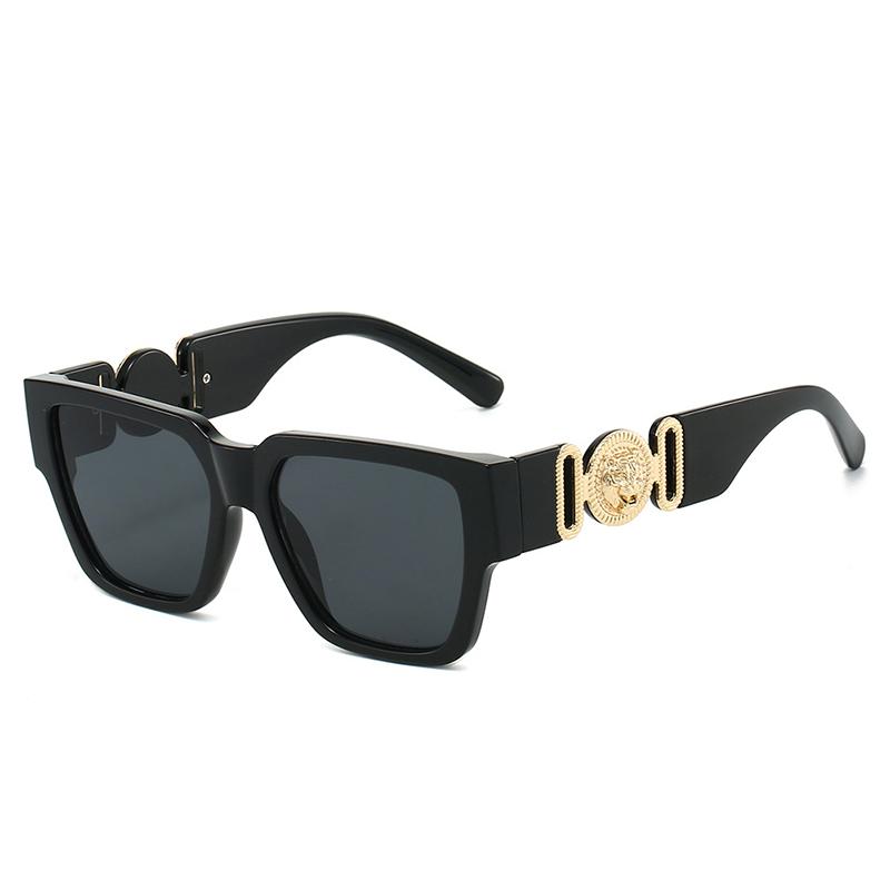 

New Luxury Fashion Brand Designer Sunglasses Women Men 2026 Vintage Square Leopard Shades Glasses Outdoor Travel Top Sunglasses