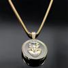 Vintage Christian Sacred Heart of Jesus Cross Necklace for Women/Men Stainless Steel Gold Color Catholic Chain Jewelry NZZ465S02