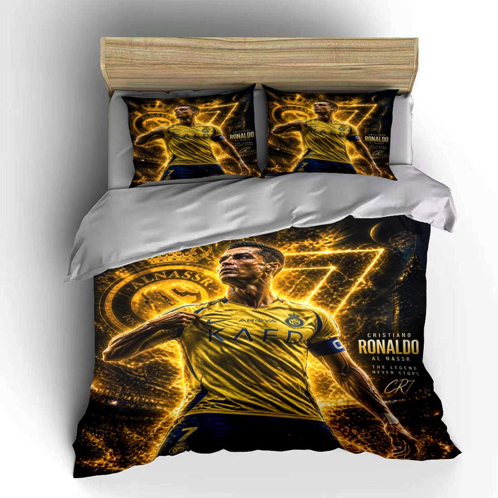 """Set Biancheria da Letto Stella del Calcio""" Set Biancheria da Letto""" (1 copripiumino, 2 federe, piumino non incluso)