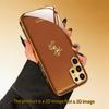2D Brown Background Golden  Horse Design  Phone Case   for Galaxy S26 S25 S24 S23 Ultra  S22 Ultra S20 Ultra 56 A72 A73 5G