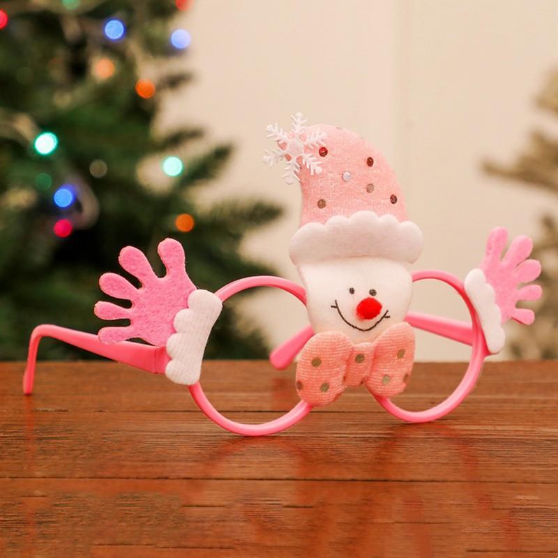 

Новый рождественский милый снеговик, Санта-Клаус, олень, украшения, новогодняя рождественская оправа, очки для взрослых и детей