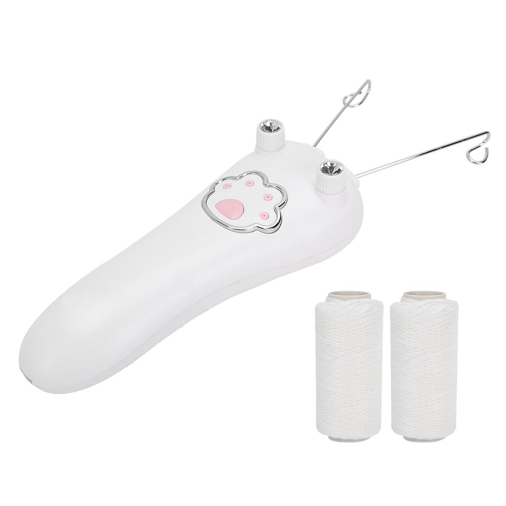 USB Charging Electric Cotton Thread Epilator Facial Body Hair Removal Machine DeviceWhite