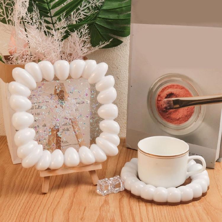 Jewelry Tray Mold Silicone Mould Multishaped Jewelry Dish Molds Bubble Coaster