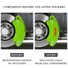 RSQ1 4Pcs for Volkswagen VW GTE Logo R Rline Golf GTI GTD Polo Arteon Jetta Scirocco Car Caliper Sticker Tire Brake Cover Body Decals