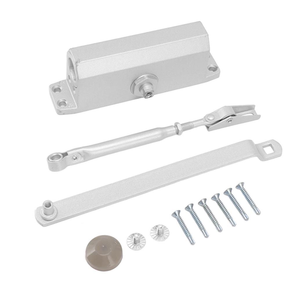 Automatic Door Closer Aluminum Alloy Low Noise Door Closing Mechanism for Commercial Residential Use