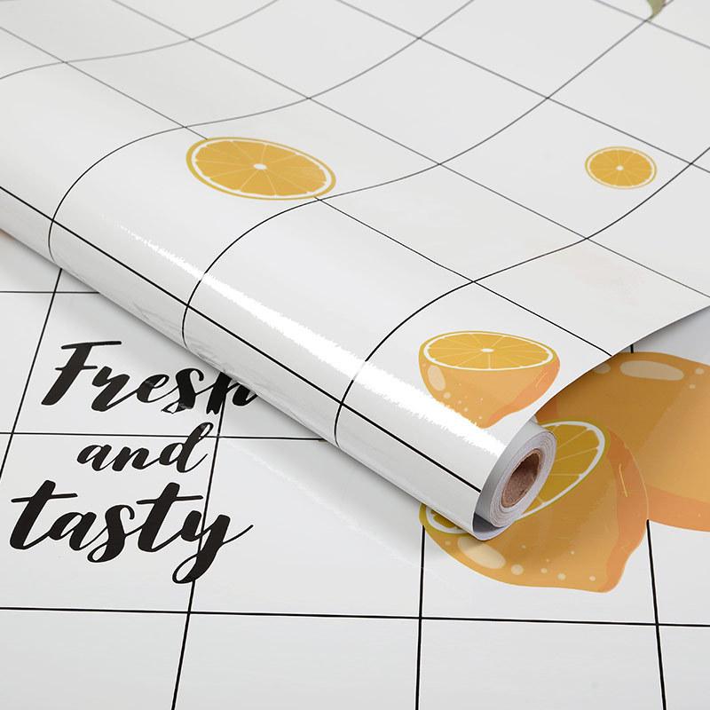 Tapet de bucătărie autoadeziv impermeabil și rezistent la ulei pentru aragazuri și hote