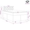 Box Spring Bed with Mattress Black 120 X 190 Cm Velvet