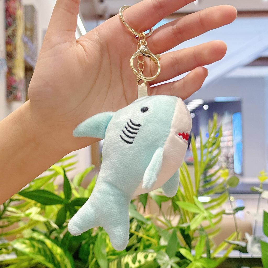 Plush Shark Keychain Doll - Cute Bag Charm & Wedding Toss Accessory
