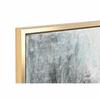 Tableau toile abstrait - Cadre abstrait - 131 x 131 cm - Blanc - Design contemporain