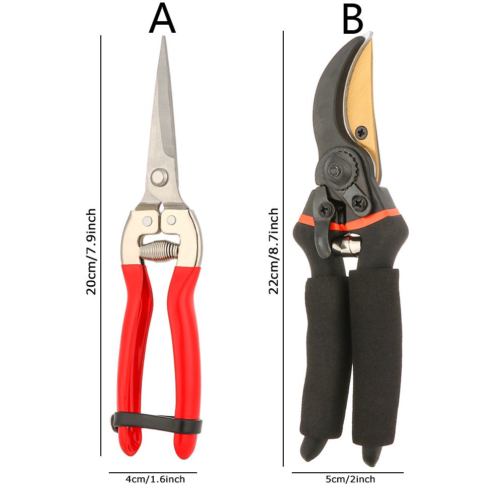 Steel Gardening Tools Secateurs Plant Clippers Pruning Shears Hand Pruners Garden Scissors