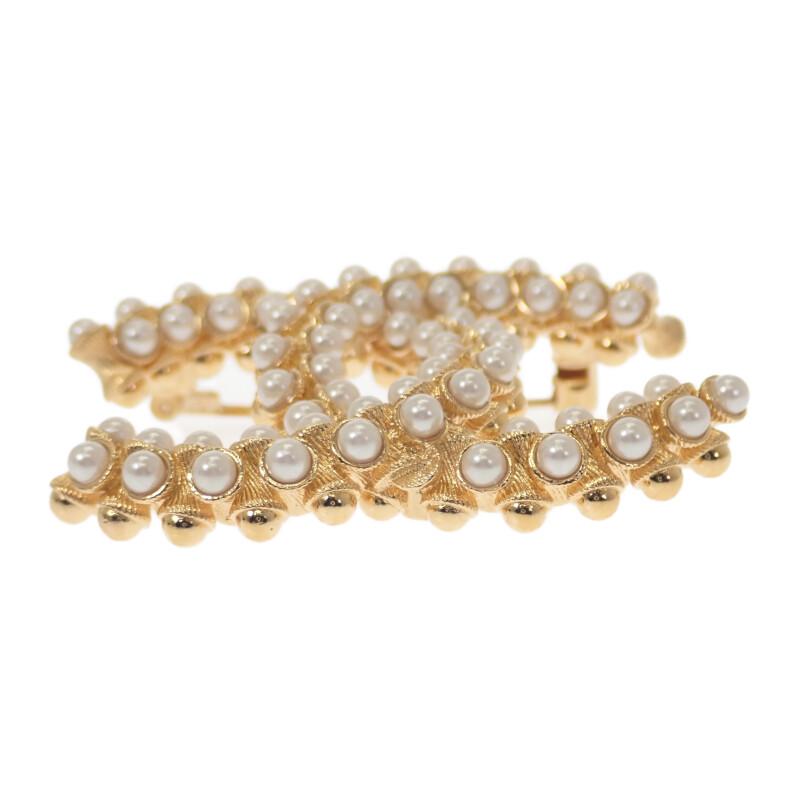 Chanel ABB011 Brooch Gold Metal Women