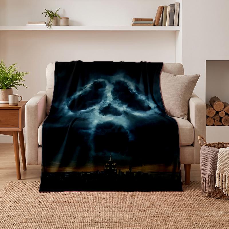 Ghostface Soft Warm Flannel Blankets Comfortable Blanket for Home Decoration Gifting