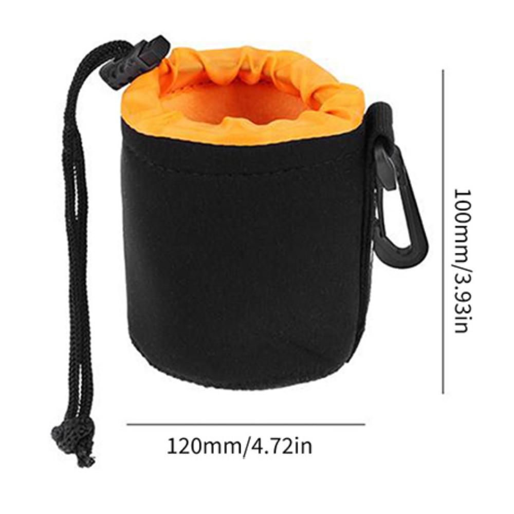 Kameraobjektiv-Tasche Wasserdichtes Videoobjektiv Weiches Zugband Schutzhülle Für Canon Sony Nikon für Die Meisten Digitalen Spiegelreflexkameras