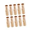 Pack Of 10 Corrosion Resistant Brass Tube Adapters Pipe Joints Set for Plumbing System Maintenance & Pipe Replacement