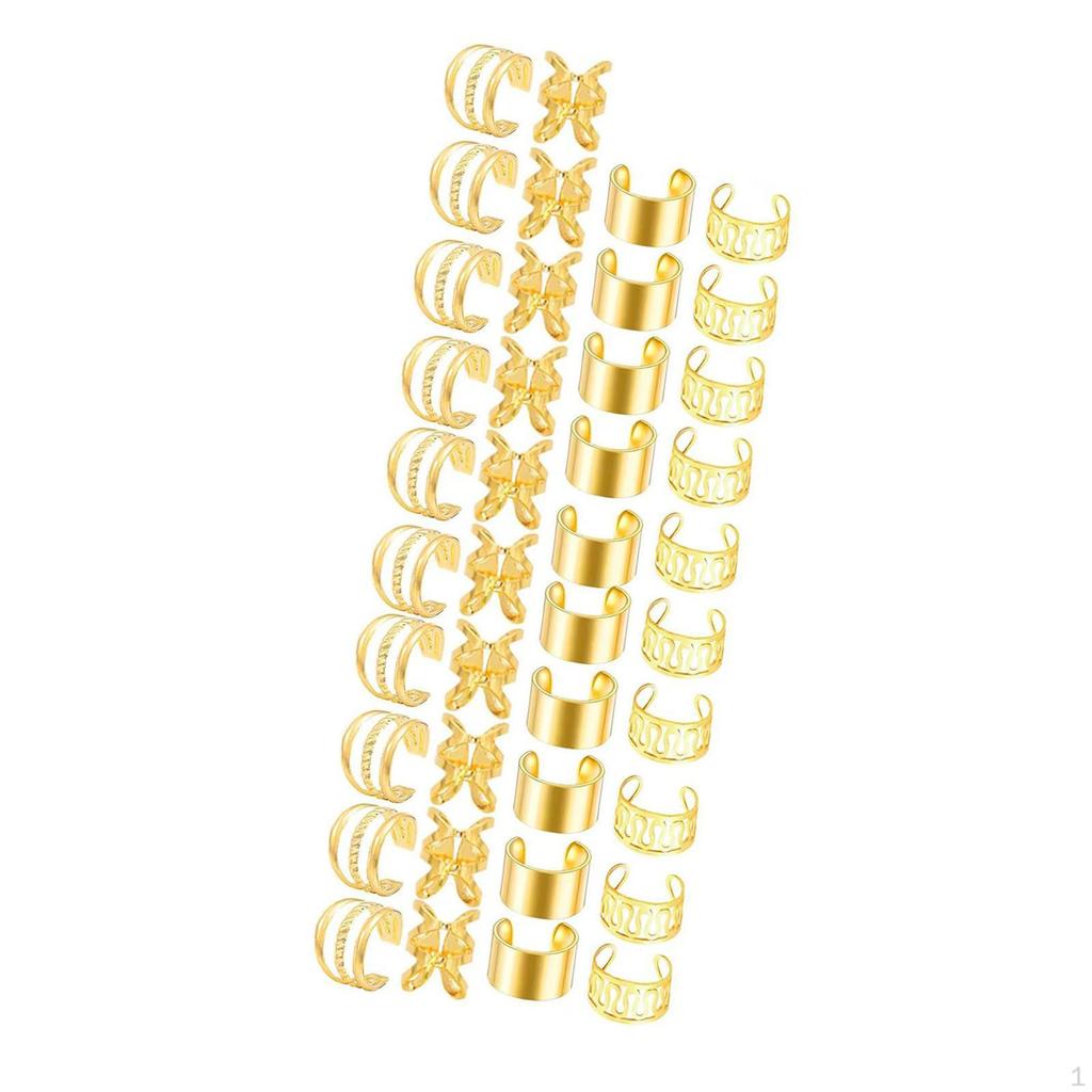 Braids Clips Dreadlocks Beads Adjustable Hair Cuffs Rings Dreadlock Accessories Braiding