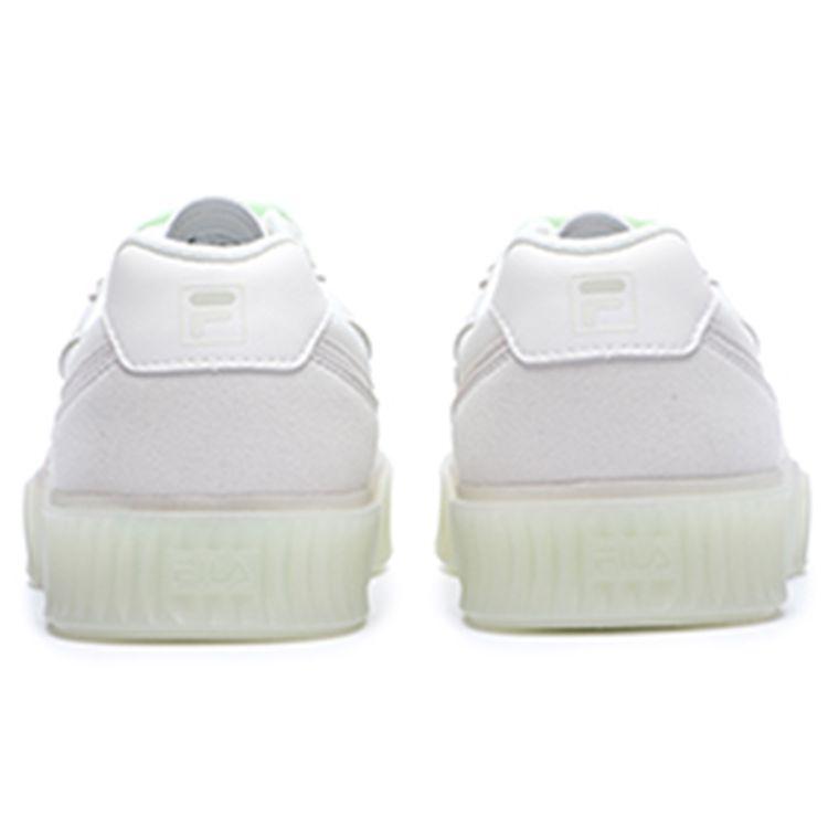 Fila Shadow Canvas Low-Top Sneakers Women Sneakers White Green F12W226203FSS
