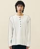 Bastic Reverse Henley Neck Long Sleeve_White
