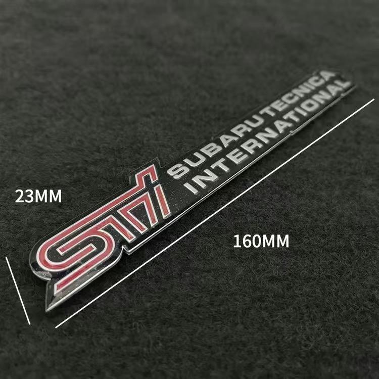 Car Aluminium Emblem Sticker Accessories For Subaru STI Forester Impreza Legacy Outback XV BRZ WRX Tribeca O111