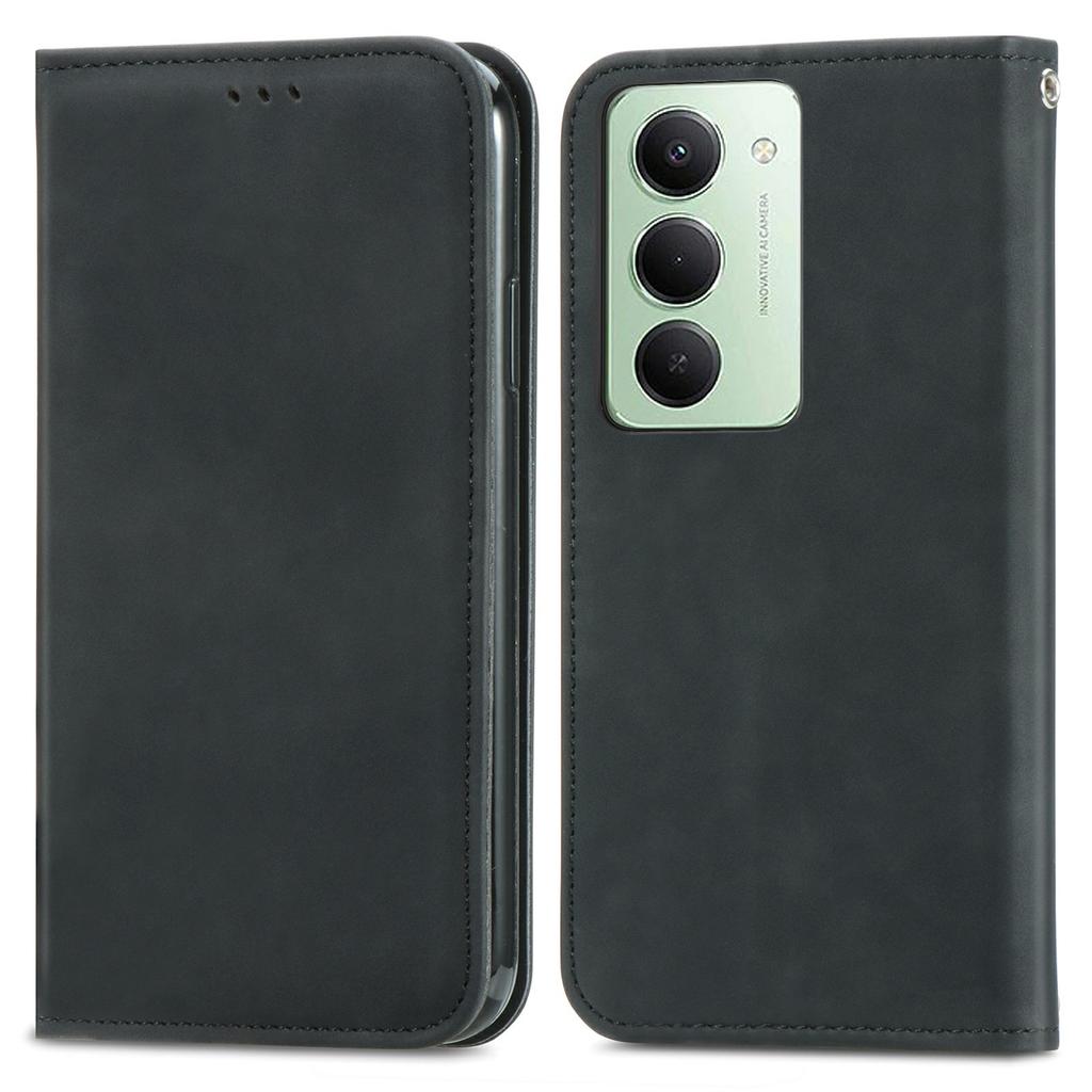 Dla Xiaomi Redmi 15 5G (Światowy) (169mm) Skórzane etui z uchwytem na karty, magnetycznie absorbowane etui na telefon