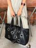 Women Tote Bag Metalpunk PU Rivet Fashion Vintage High-Capacity Shoulder Bag Handbag Girls