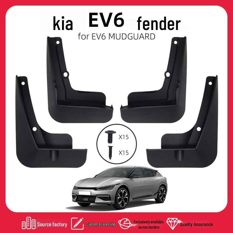 Kia EV6 Mud Flaps for 2022-2024 Models - Front & Rear Tire Protection Accessories