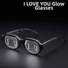 Special Effect LED Glasses Glowing Neon Sense of Technology Luminous Eyewear Red Eyes Cool Anime Flash Eye Glasses Kids Adults