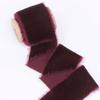 38mm Thickening Velvet Ribbon Handmade Frayed Edged Ribbons Christmas Party Bouquet Gift Packing Decorations DIY Craft