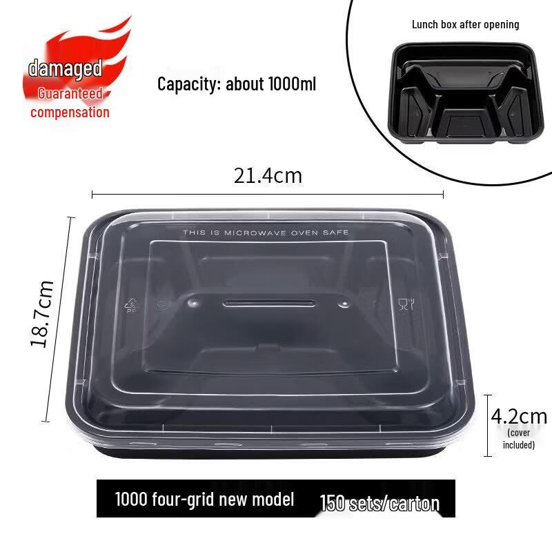 Disposable Partitioned Meal Prep Containers