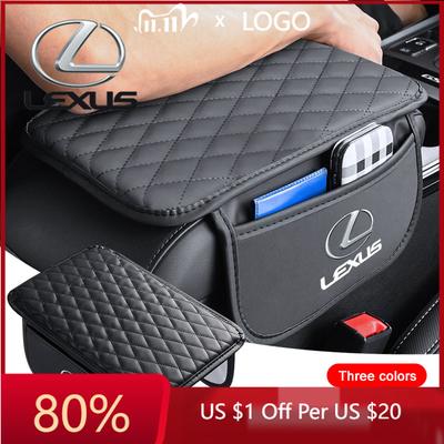2026 Hot Interior Stickers PU Leather Car Armrest Mat Tissue Boxes Height Pad Armrest Box For CT200H ES350 GX460 470 IS250