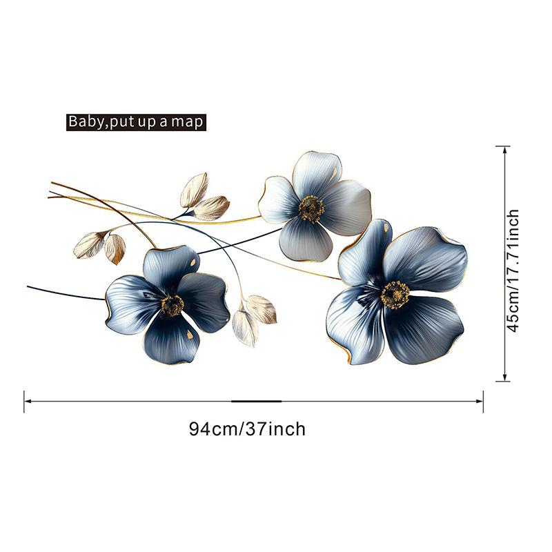 Large Four Leaf Clover Wall Stickers for Bedroom Living Room Home Decor Vinyl Decals Self Adhesive Removable Floral Stickers for Walls