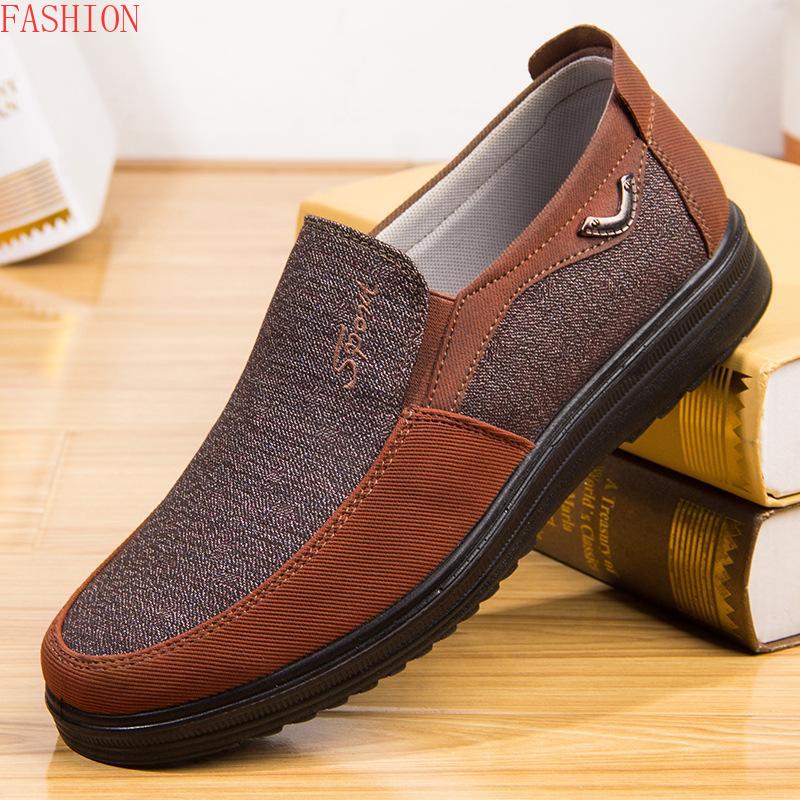 38-50 chaussures en toile hommes été mocassins classiques hommes chaussures décontractées respirant marche plat hommes chaussures baskets grande taille