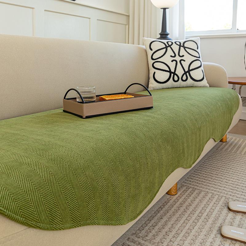 

Chenier Special-Shaped Sofa Cushion, Universal In All Seasons, Non-Slip Herringbone Pattern Seat Cushion, Irregular Shape, Sofa Cover Towel 70*70cm