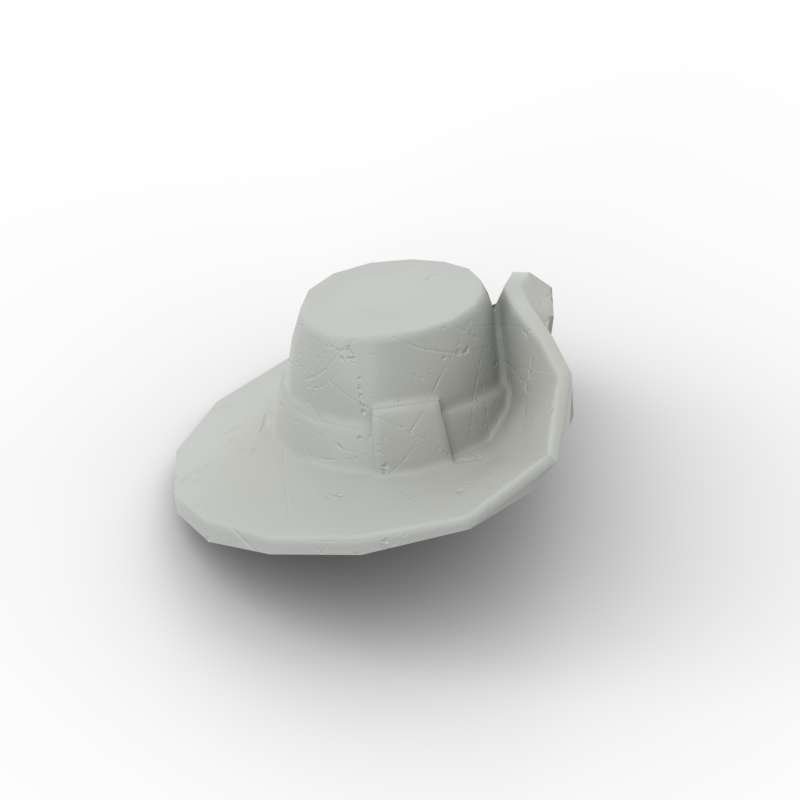 MOC 10PCS 93554 Western Cowboy Hat Building Block Part Kit Curled Brim Helmet Bricks Assemble DIY Toy For Children Birthday Gift