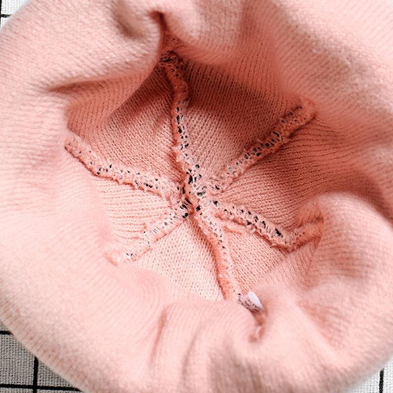 Fashion Leopard-print Knitted Hat Beanie Hat Woolen Hat for Outdoor Activities